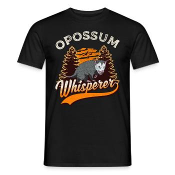 Opossum Whisperer Opossum Whisperer Marsupial - T-shirt homme - noir - Devant - AI Model Male 178 light (178cm)