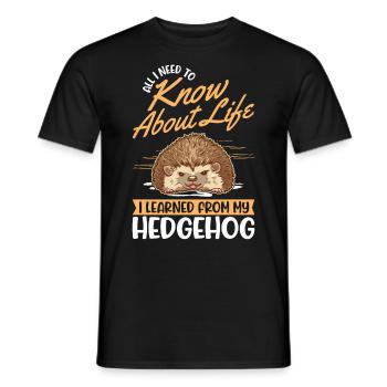 Hérisson Cadeau Hérisson épineux - T-shirt homme - noir - Devant - AI Model Male 178 light (178cm)