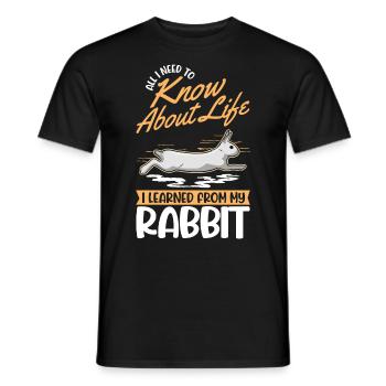 Lapin Cadeau Lapin Lapin Lapin - T-shirt homme - noir - Devant - AI Model Male 178 light (178cm)
