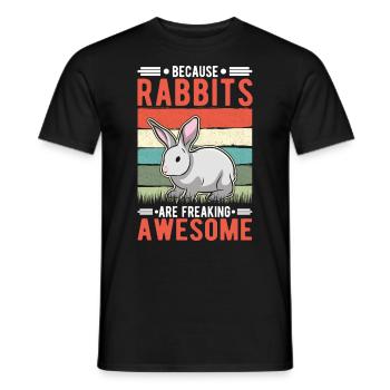 Lapin Cadeau Lapin Lapin Lapin - T-shirt homme - noir - Devant - AI Model Male 178 light (178cm)