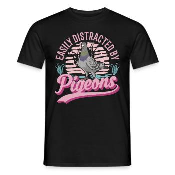 Pigeon pigeonnier pigeonnier de ville pigeonnier pigeonnier - T-shirt homme - noir - Devant - AI Model Male 178 light (178cm)