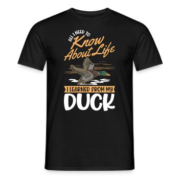 Éleveur de canards cadeaux de canard - T-shirt homme - noir - Devant - AI Model Male 178 light (178cm)