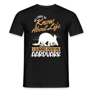 Aardvark Cadeau Aardvark - T-shirt homme - noir - Devant - AI Model Male 178 light (178cm)