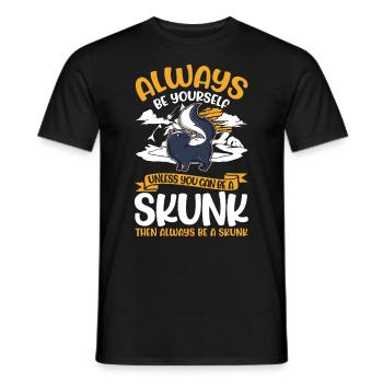 Sois toujours toi-même Skunk Stinkntier - T-shirt homme - noir - Devant - AI Model Male 178 light (178cm)