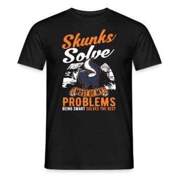Stinktier Liebhaber - Männer T-Shirt - Schwarz - Vorne - AI Model Male 178 light (178cm)