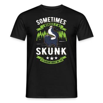Skunk Gift - Men's T-Shirt - black - Front - AI Model Male 178 light (178cm)