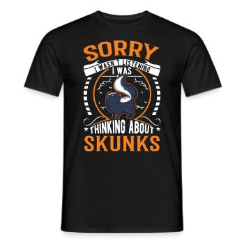 Cadeau Skunk - T-shirt homme - noir - Devant - AI Model Male 178 light (178cm)