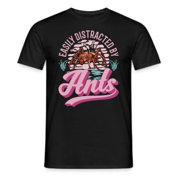 Ants Ant Farm Anthill Fire Ants - Men's T-Shirt - black - Front - AI Model Male 178 light (178cm)