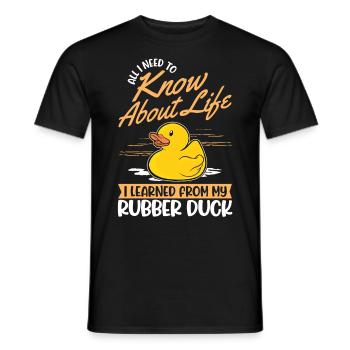 Rubber Duck Lover Rubber Duck Rubber Duck - T-shirt homme - noir - Devant - AI Model Male 178 light (178cm)