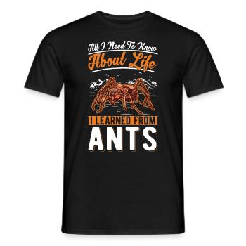 Ameisen Ameisenfarm Ameisenhaufen Feuerameisen - Männer T-Shirt - Schwarz - Vorne - AI Model Male 178 light (178cm)