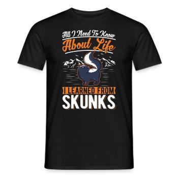 Skunk Gift - Men's T-Shirt - black - Front - AI Model Male 178 light (178cm)