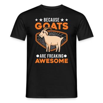 Cadeau de berger de chèvre - T-shirt homme - noir - Devant - AI Model Male 178 light (178cm)