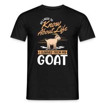 Chèvres Cadeau Chèvre Hôte Chèvre - T-shirt homme - noir - Devant - AI Model Male 178 light (178cm)