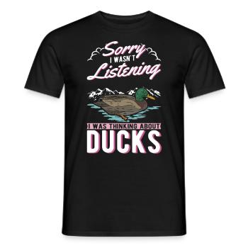Amoureux du canard Cadeau Éleveur de canards - T-shirt homme - noir - Devant - AI Model Male 178 light (178cm)