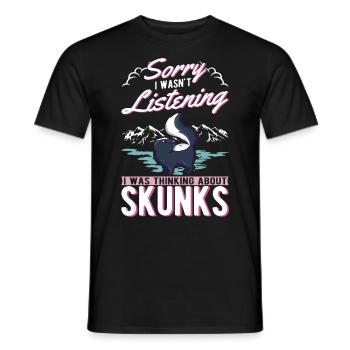 Stinktier Geschenk - Männer T-Shirt - Schwarz - Vorne - AI Model Male 178 light (178cm)