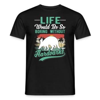 Aardvark Cadeau Aardvark - T-shirt homme - noir - Devant - AI Model Male 178 light (178cm)