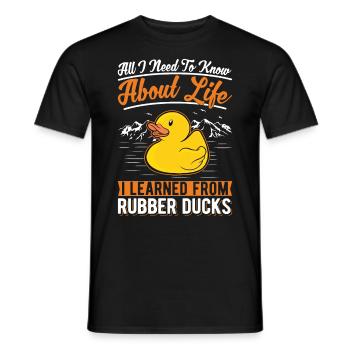 Rubber Duck Gift Rubber Duck Rubber Duck - T-shirt homme - noir - Devant - AI Model Male 178 light (178cm)