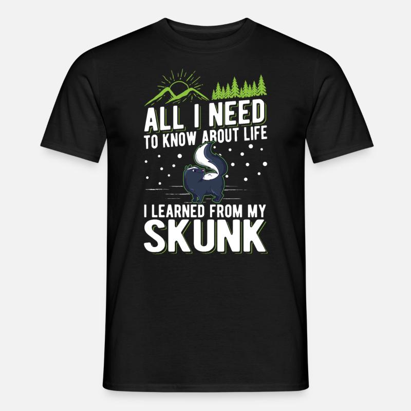 Skunk Spell Skunk - Men's T-shirt - black