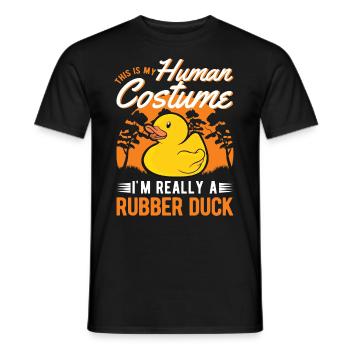Rubber Duck Halloween Rubber Duck Rubber Duck - Men's T-Shirt - black - Front - AI Model Male 178 light (178cm)