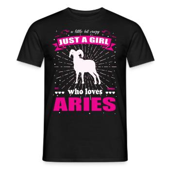 Just a Girl who loves Widder Outfit - Männer T-Shirt - Schwarz - Vorne - AI Model Male 178 light (178cm)