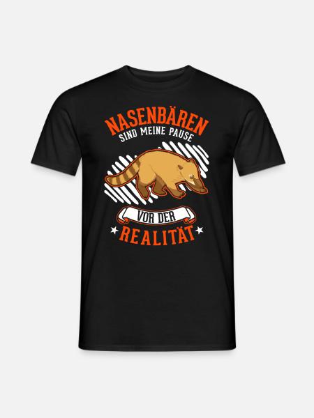 Nasenbär Coati Rüsselbär - Männer T-Shirt - Schwarz