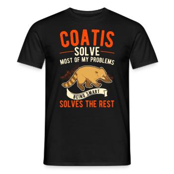 Cadeau Coati Coati Proboscis - T-shirt homme - noir - Devant - AI Model Male 178 light (178cm)