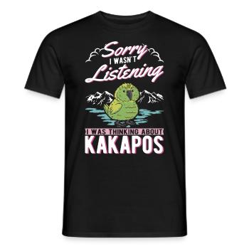 Kakapo Bird Night Parrot - Men's T-Shirt - black - Front - AI Model Male 178 light (178cm)