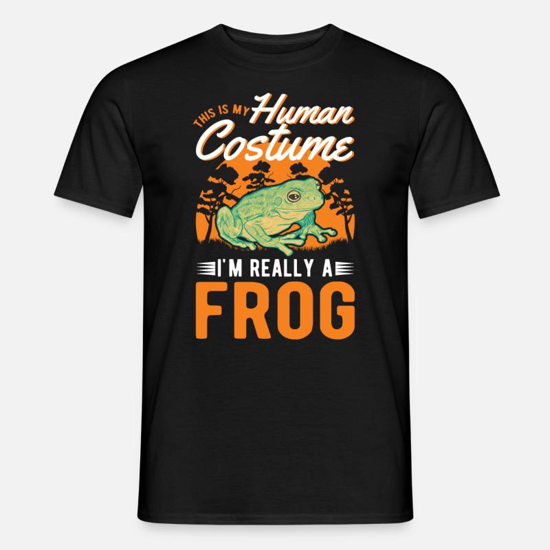 Frosch Halloween Laubfrosch - Männer T-Shirt - Schwarz