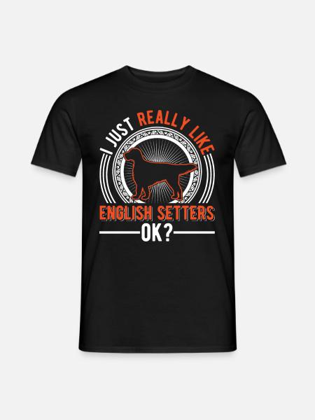 English Setter Englischer Setter - Männer T-Shirt - Schwarz