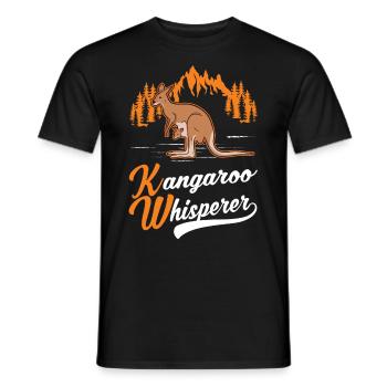 Kangaroo Whisperer Australia Kangaroo - Men's T-Shirt - black - Front - AI Model Male 178 light (178cm)