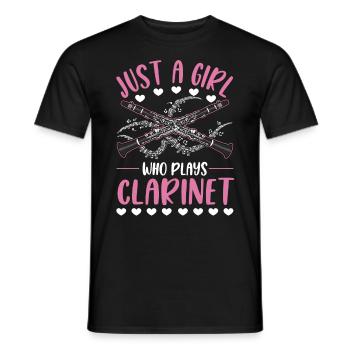Clarinette Clarinettiste - T-shirt homme - noir - Devant - AI Model Male 178 light (178cm)