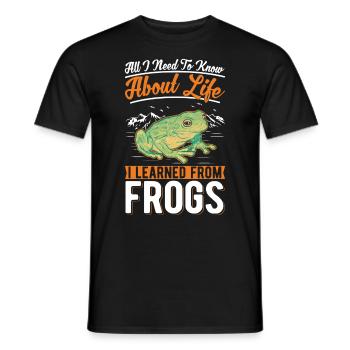 Grenouille Rainette Grenouille grimpante - T-shirt homme - noir - Devant - AI Model Male 178 light (178cm)