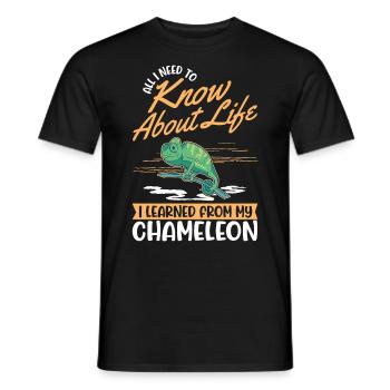 Caméléon Cadeau Caméléon - T-shirt homme - noir - Devant - AI Model Male 178 light (178cm)