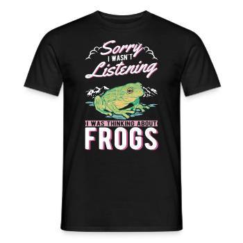 Grenouille cadeau Rainette - T-shirt homme - noir - Devant - AI Model Male 178 light (178cm)