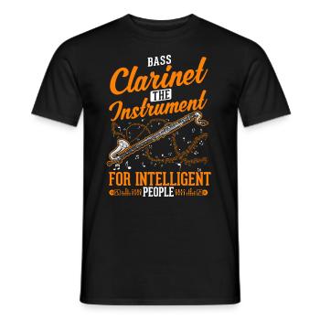 Clarinette basse cadeau Clarinettiste basse - T-shirt homme - noir - Devant - AI Model Male 178 light (178cm)