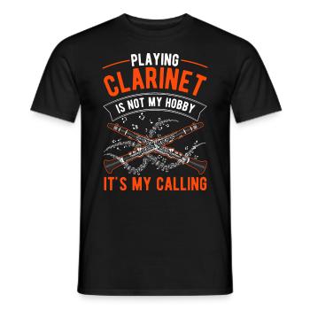 Clarinettes Amateur Clarinettiste Clarinettiste - T-shirt homme - noir - Devant - AI Model Male 178 light (178cm)
