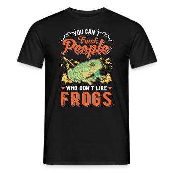 Grenouille cadeau Rainette - T-shirt homme - noir - Devant - AI Model Male 178 light (178cm)