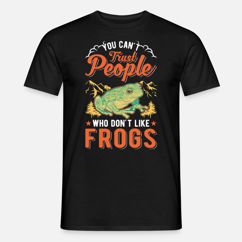 Frosch Geschenk Laubfrosch - Männer T-Shirt - Schwarz