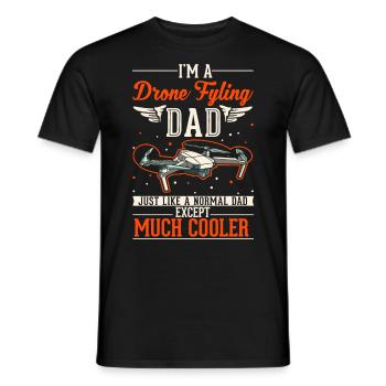 Drohne Vater Drohnenpilot Quadrocopter - Männer T-Shirt - Schwarz - Vorne - AI Model Male 178 light (178cm)