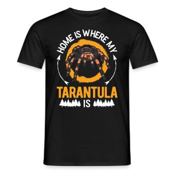 Zuhause ist wo meine Tarantel ist - Männer T-Shirt - Schwarz - Vorne - AI Model Male 178 light (178cm)