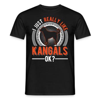 Cadeau de chien Kangal - T-shirt homme - noir - Devant - AI Model Male 178 light (178cm)