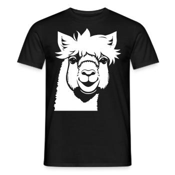 Funny Cat Silhouette Cheeky Fun Cats - Men's T-Shirt - black - Front - AI Model Male 178 light (178cm)