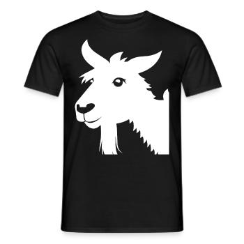 Funny Llama Silhouette Cheeky Fun Llamas - Men's T-Shirt - black - Front - AI Model Male 178 light (178cm)