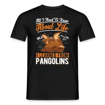 Pangolin Gift Pangolin - Men's T-Shirt - black - Front - AI Model Male 178 light (178cm)