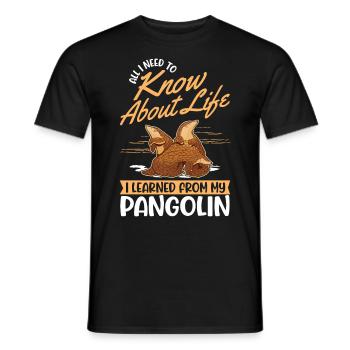 Pangolin Cadeau Pangolin - T-shirt homme - noir - Devant - AI Model Male 178 light (178cm)