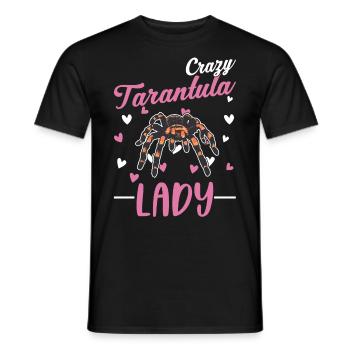 Femme Tarentule Folle - T-shirt homme - noir - Devant - AI Model Male 178 light (178cm)