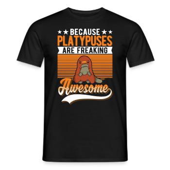 Ornithorynque Cadeau Ornithorynque - T-shirt homme - noir - Devant - AI Model Male 178 light (178cm)