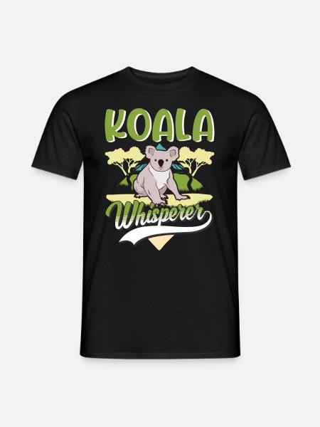 Koala Flüsterer Koalabär - Männer T-Shirt - Schwarz