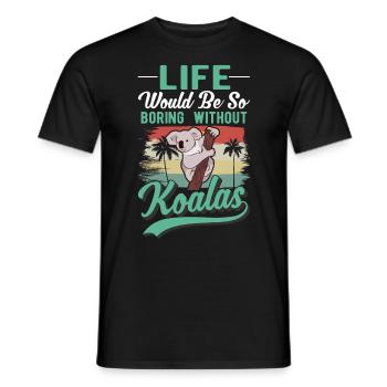 Koala Liebhaber Koalabär - Männer T-Shirt - Schwarz - Vorne - AI Model Male 178 light (178cm)