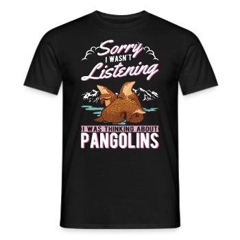Pangolin Cadeau Pangolin - T-shirt homme - noir - Devant - AI Model Male 178 light (178cm)